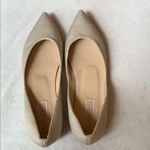 NEVER WORN Michael Kors Neutral Linen Flats